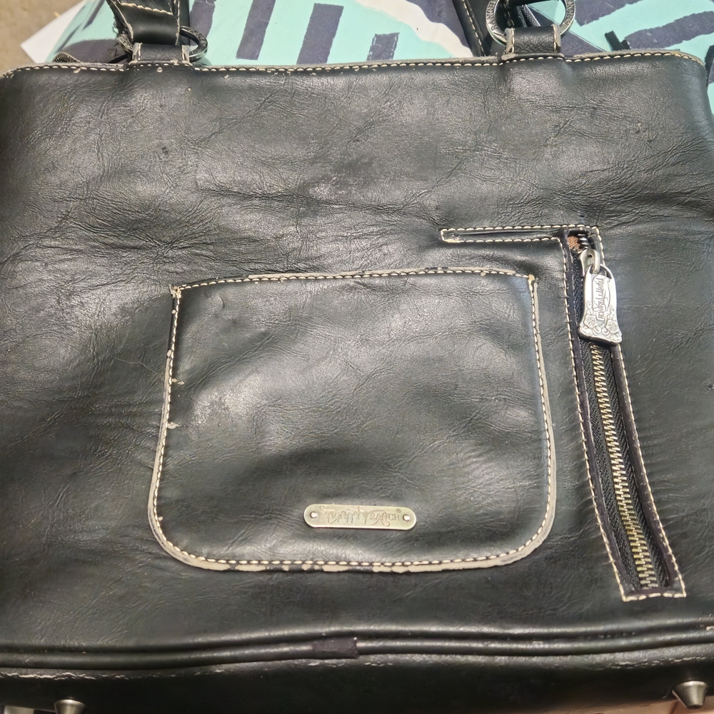 Elegant Fringe Shoulder Bag - Turquoise and Gray - Picture 14 of 14